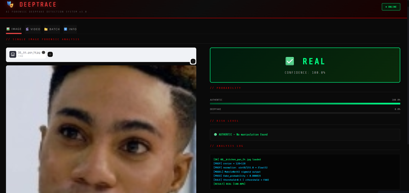 Deepfake Detection System — AI project by Zain Abbas
